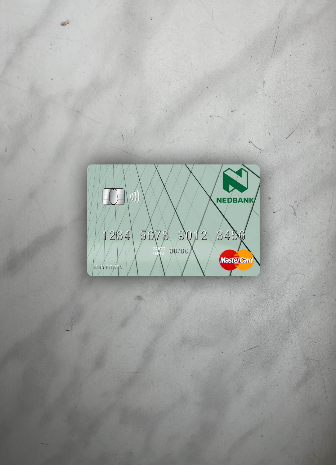 Download Lesotho Nedbank mastercard photolook front Photoshop template